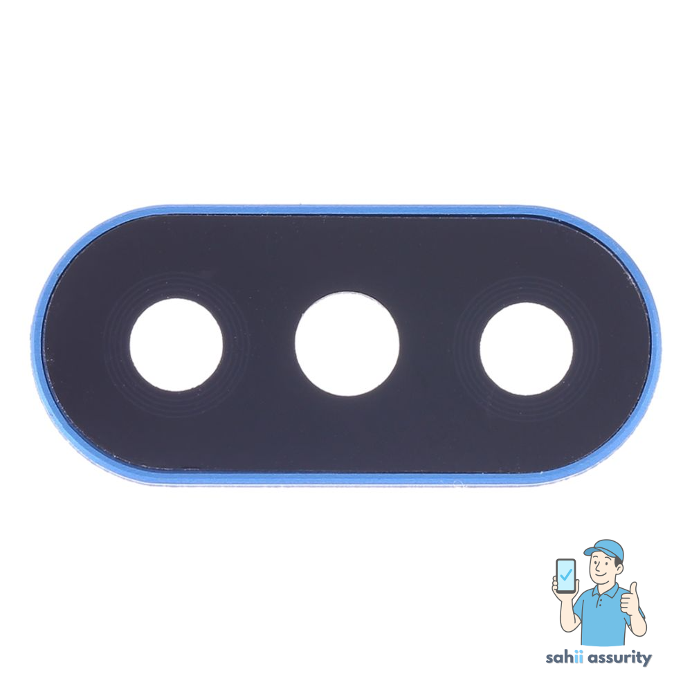 Camera Lens Glass with Frame for Xiaomi Redmi 6 Pro Blue